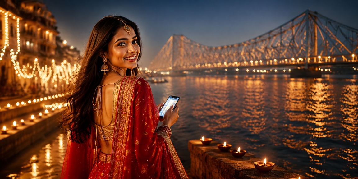 Lottery and deposit promotion near Howrah Bridge Kolkata